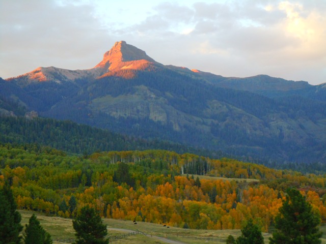 Mtn. View from a Motorcycle Camp at Williams Lake