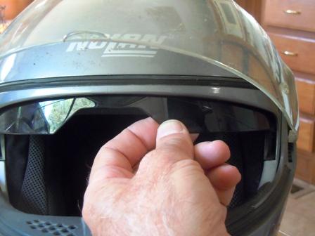 Failed Nolan Motorcycle Visor Mechanism