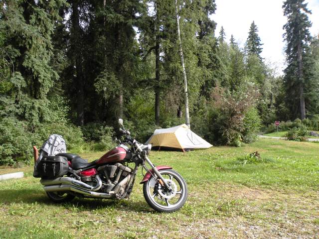Road Star Raider camped in Alaska